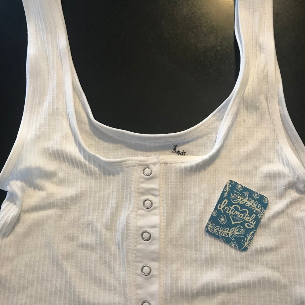NWT - Free People White tank shirt